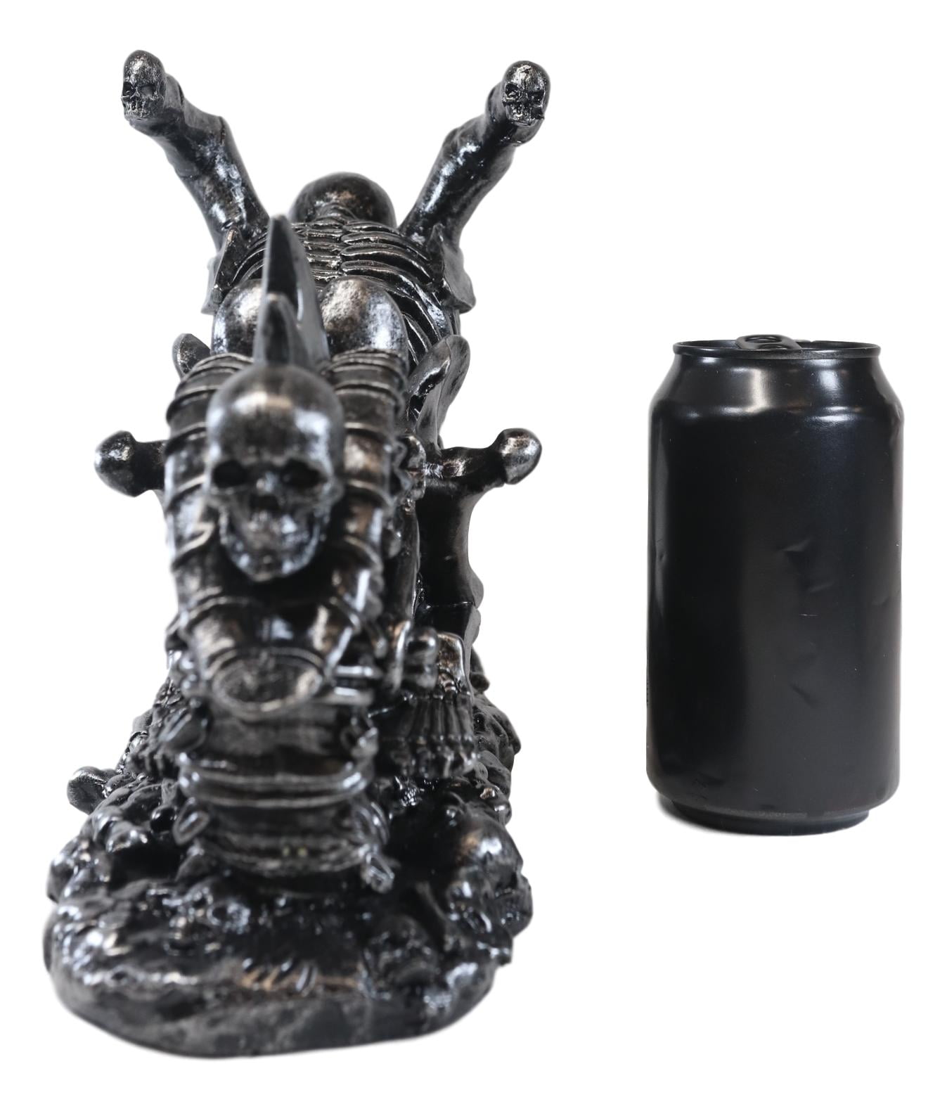 Ebros Hell Ghost Rider Skull Chopper Motorbike Wine Holder