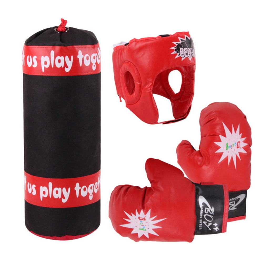 Kids Boxing Gloves Kit Punching Bag Educational Sandbag Hanging Toy Set;Kids