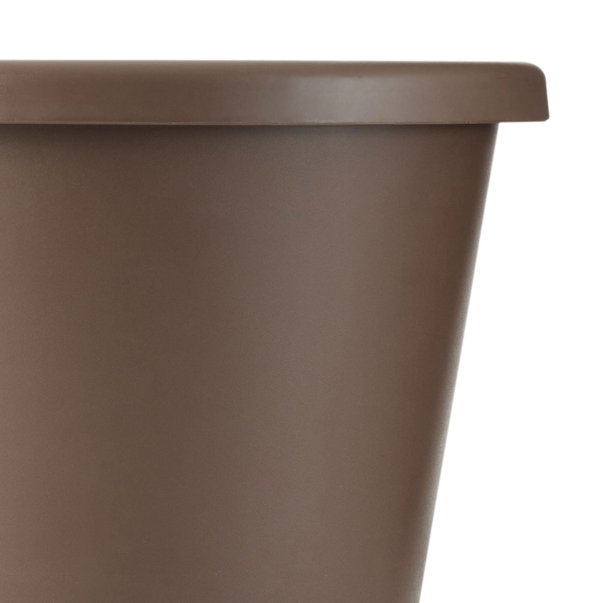 The HC Companies 14 Inch Indoor and Outdoor Classic Flower Pot, Chocolate