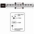 thumbnail image 5 of 88-Key Piano Stickers [Transparent and Removable] Complete Set of White and Black Key Stickers (Black), 5 of 5