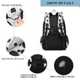 thumbnail image 4 of FORMRS Unisex School Backpack 17" Student Travel Bag with Laptop Compartment, Cow Spots, 4 of 7