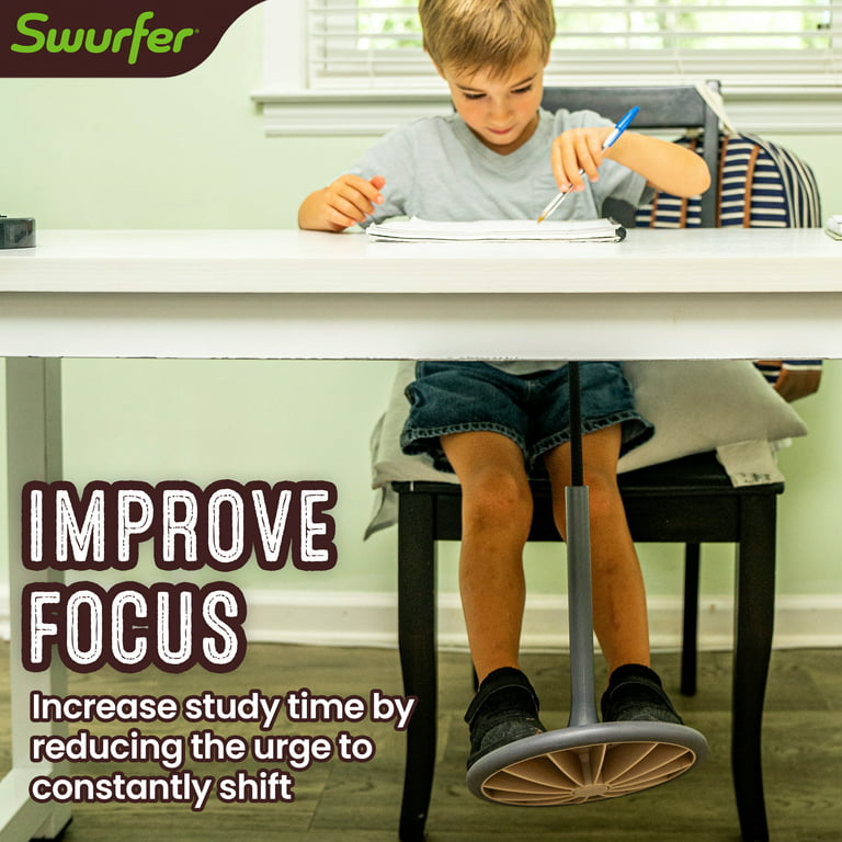 Swurfer Mini swnx, Under Desk Fidget Foot Swing for Kids that Helps with  Focus, Ages 3+ 