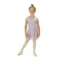 thumbnail image 1 of Elowel Girls' Ruffle Short Sleeve Skirted Leotard Lavender (size-8-10 ), 1 of 4