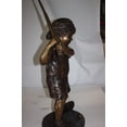 thumbnail image 2 of Golfer Boy Bronze - Big shoes -  Size: 18"L x 14"W x 49"H., 2 of 13