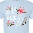 thumbnail image 4 of Inktastic Our First Mother's Day Pink Flowers T-Shirt, 4 of 5