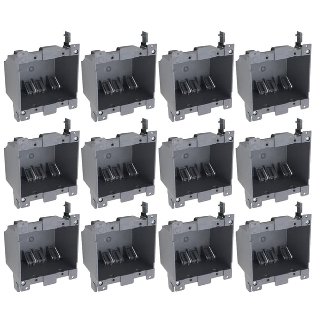 Caja de enchufe eléctrico AIRTAK de 2 elementos, 26 pulgadas cúbicas (12 unidades)