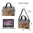 thumbnail image 3 of 16" Laptop Briefcase, Detachable Anti-Slip Shoulder Strap, Multi-Compartment Work Travel Bag A Bouquet Of Flowers, 3 of 8