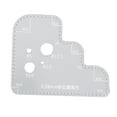 thumbnail image 4 of Leather Positioning Tool Round Corner Stitching Ruler Clear Auxiliary Sewing Stencil Tool Acrylic Circle Template for Quilting Handwork 3.38mm, 4 of 9
