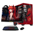 thumbnail image 1 of PC Gamer Completa Xtreme PC Gaming AMD Radeon RX 9060 Ryzen 7 5700 16GB SSD 1TB Monitor Curvo 27 180Hz WIFI Scarlet Dragon gaming 1080p, estudios y multitarea, 1 of 6