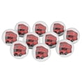 thumbnail image 1 of IBA Indianbeautifulart Red Double Floor Bus Transport 2.25 Inches Furniture Knobs Kids Ceramic Knobs For Cabinets Round Cupboard Pulls, 1 of 1
