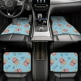 thumbnail image 7 of Pofeuu I Am A Fan Popcorn Print Car Foot Mat Set of 4 Pieces - All-Weather Full Set Floor Mats for Cars Trucks SUVs, 7 of 7