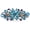 Sky Blue, variant on 1920s Delicate Rhinestones Fascinator for Women Flapper Headpiece Flower