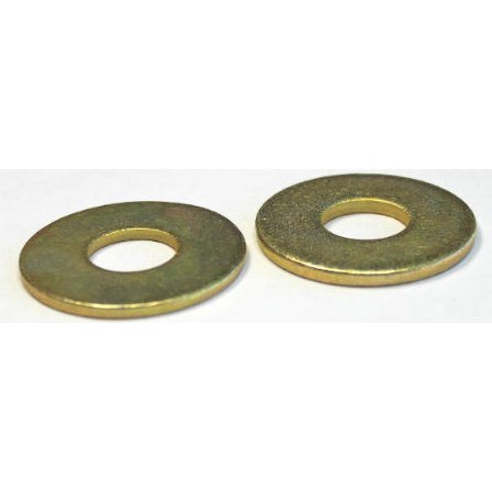 1/2" USS Flat Washers / Steel / Zinc Yellow - 25 Lb. Carton