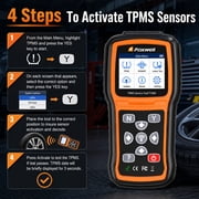 Foxwell T1000 Car TPMS Reset Tire Pressure Sensor Activate Program-ming Scan Tool, Key Fob Testing, Lifetime Free Update