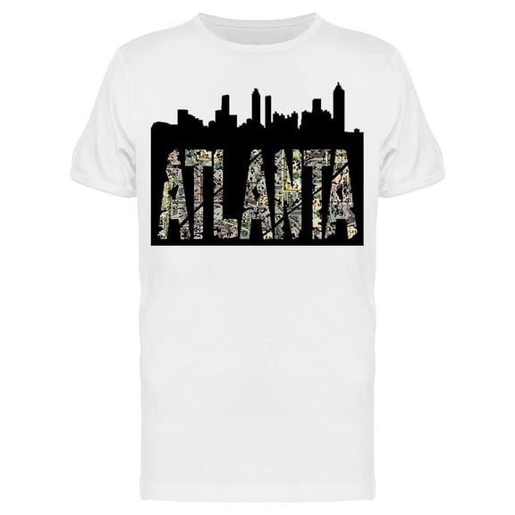 Atlanta Grunge Dollar Skyline T-Shirt Men -Image by Shutterstock, Male Large