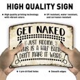 thumbnail image 3 of baomifa-Get Naked Sign For Bathroom Decor Wall Sign 8x12 Inch - Rustic Bathroom Get Naked Just Kidding This is a Half Bath, Bathroom Signs Decor Farmhouse, 3 of 4