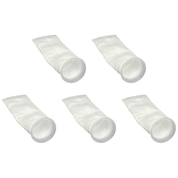 5X 200μm 4x15 Pulgadas Bolsa de Calcetin de Pre-Filtro de Fieltro de Sumidero Marino Acuario de Peces