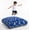 Blue+Black White Football, variant on Sensory Crash Pad for Kids & Adults,Soft Landing Crash Mat with Foam Blocks,Removable and Washable Cover,Non-Slip Bottom for Jumping, Relaxing & Play,60" x 60"