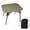 Green, variant on Folding Camping Table Aluminum Portable Table with Adjustable Height for Outdoor