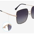 thumbnail image 3 of Women Polarized Fashion Retro Metal Sunglasses Sunshade Decoration (Color : D, Size : Medium), 3 of 4