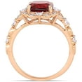 thumbnail image 4 of Everly Women's Garnet and Sapphire 14k Rose Gold Ring, 4 of 7