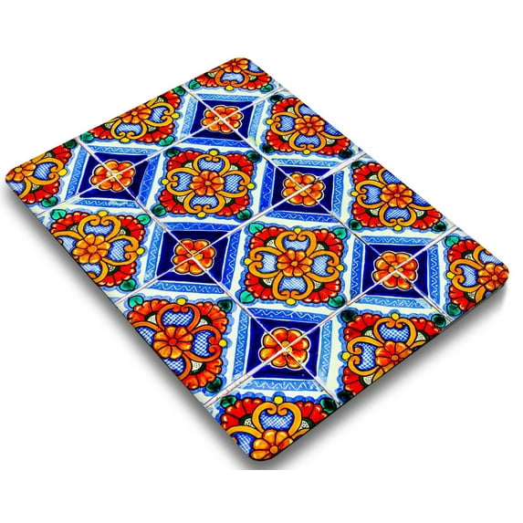 Hard Case for MacBook Pro 16" with XDR Display & Touch ID Type C Cable Tie Model: M2 A2780 & A2485 M1 (Flower 1381)