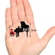 thumbnail image 4 of Disposición del modelo de escena de figura de pianista 1/64, figura de instrumento musical de pianista para negro rojo, 4 of 9