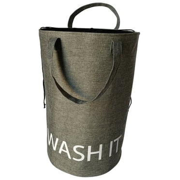 Simpli Furnished LLC Laundry Hamper "Wash It" with Mesh Liner, Grey