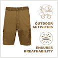 thumbnail image 5 of 2-Pack Men's Cotton Stretch Ripstop Cargo Shorts With Belt (Size - 32-42), 5 of 7