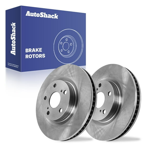 AutoShack Front Brake Rotors | Replacement For Lexus ES350 ES300h Scion tC iM Pontiac Vibe Toyota Matrix Mirai 2006-2018 RAV4 2007-2017 Camry 2008-2018 Avalon 2017-2018 Corolla iM V6 | 2-PC Set