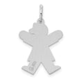 thumbnail image 3 of Auriga 925 Sterling Silver Rhodium-plated Charm for Women (L - 23mm, W - 15mm), 3 of 6