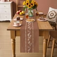 thumbnail image 2 of Brown Flowers Branch Table Runner 70 Inches, Spring Summer Farmhouse Botanical Bed Runner Dresser Scarves Tabletop for Indoor Outdoor Parties/Ceremony/Banquet, 13" x 70", 2 of 9