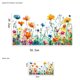 thumbnail image 3 of Colorida Pegatina Ventana Ramo Floral 3 Piezas Reutilizables para Ventanas Vidrio (a), 3 of 9