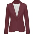 thumbnail image 3 of luvamia Womens Business Casual Blazer Work Office Coats Pocket Back Slit Jacket Suit, Size S-2XL, 3 of 6