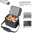 thumbnail image 2 of Dinosaur and Planet Navy Blue Pattern Insulated Lunch Box for Women Men, Medium Leakproof Cooler Bag with Adjustable Strap, 10"x6.7"x8", 2 of 3