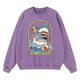 thumbnail image 3 of Sudadera con capucha de algodón para hombre, ropa de abrigo, sudadera holgada con capucha y lavado desgastado vintage que dice "Mantente positivo incluso si te comen los tiburones", 3 of 4