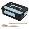 thumbnail image 1 of Lunch Box With 3 Compartments For Children Snack & Lunch - Single-Layer Sealed Food Box With Cutlery For School Work Picnic Travel, 1 of 10