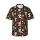 thumbnail image 1 of Balery Autumn Fox Camisas hawaianas de manga corta para hombre, camisas playeras de corte holgado, camisas de vacaciones con botones,X-Large, 1 of 7
