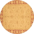 thumbnail image 1 of Ahgly Company Indoor Round Oriental Brown Traditional Area Rugs, 8' Round, 1 of 4