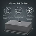 thumbnail image 5 of 30 Drop In Kitchen Sink - 30 x 22 x 9 inch Kitchen Sink Topmount Ledge Workstation 16 Gauge Stainless Steel Single Bowl Kitchen Sink, 5 of 7