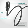 thumbnail image 4 of ORUYROP Compatible with AGPTEK LW11 Smartwatch Charger, Magnetic USB Charging Cable Replacement Charger Cable Compatible with AGPTEK LW11 Smartwatch (Black), 4 of 6