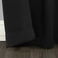 thumbnail image 6 of Sun Zero Nolan 1-Piece Energy Saving Blackout Grommet Curtain Panel, 54"X95", Black, 6 of 9