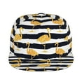thumbnail image 2 of Gaeub Gold Flamingo Flat Bill Snapback Hats Baseball Caps with Adjustable for Running Workouts and Outdoor Activities, 2 of 9