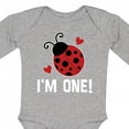 thumbnail image 4 of Inktastic First Birthday Ladybug 1 Year Old Girls Long Sleeve Baby Bodysuit, 4 of 5