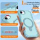 thumbnail image 5 of Funda para iPhone 16e de Casehas, 6.1 pulgadas, magnética, con soporte invisible, color verde, 5 of 7