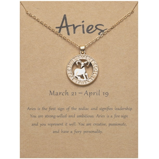 Collar para mujer, joyería para mujer, joyería para mujer, 1 collar con colgante de 12 signos, ideal para cumpleaños, vacaciones, para mujeres y niñas, con encaje.