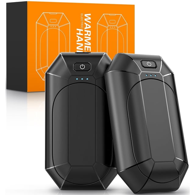 Calentadores de manos recargables GVAIGEV, paquete de 2 unidades, 95 a 131 °F, 12 horas de calor