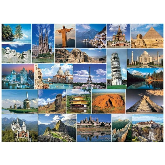 Wonders of the World, a 1000-piece Puzzle by Tomax Puzzles