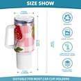 thumbnail image 3 of Strawberrys Girds 40 oz Tumbler with Handle Insulated&nbsp;Travel Mug&nbsp;Lid Straw Leak Proof Steel Vacuum Water Bottles Glasses Fits in Car Cup Holder, 3 of 7