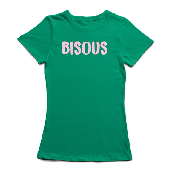 Bisous Graphic Quote Women's T-shirt